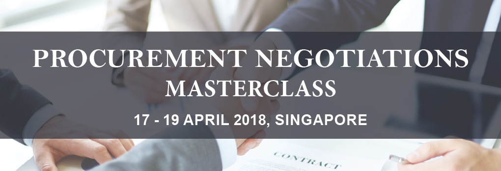 Procurement Negotiations Masterclass 2018